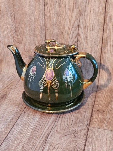 Vintage emerald green gold - emerald, &