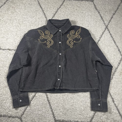 Giacca jeans nera forever - giacca,