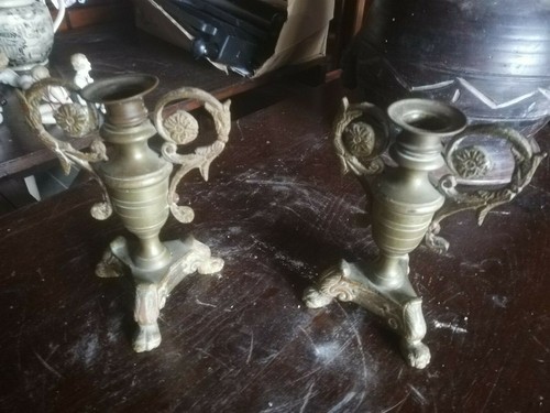 Coppia piccoli candelabri - candelabri, in