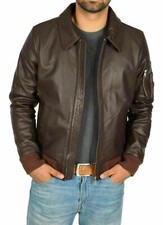 Bomber Uomo Retro Marrone