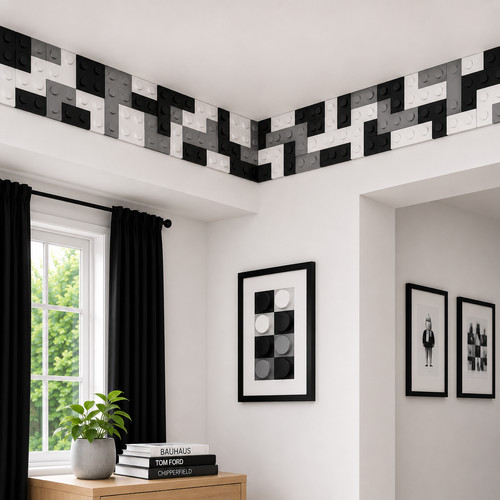 Building block inspired - inspired, wall