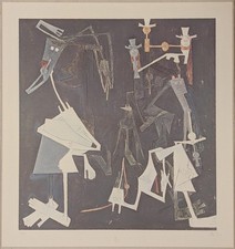 Wilfredo Lam - Senza titolo Litografia d'apres Firmata a mano Edizione Limitata 
