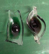 DUE POSACENERE VUOTATASCHE MURANO GLAS VINTAGE DESIGN ANNI  80