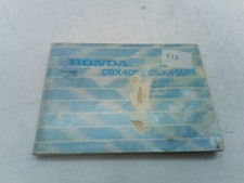 Honda cbx 400 f F2 libretto uso e manutenzione ing fra spa de 36ma601