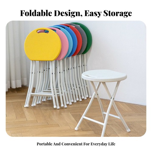 Sgabello rotondo pieghevole - rotondo,