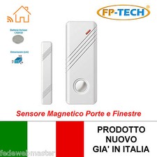SENSORE MAGNETICO PORTE E FINESTRE WIRELESS PER ANTIFURTO CASA UFFICIO WIFI
