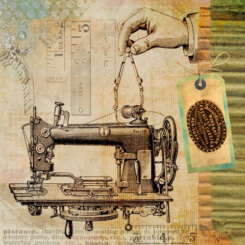 Macchina cucire vintage - macchina,