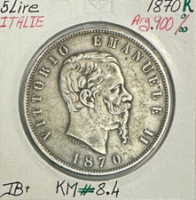 ITALIE - 5 LIRE 1870 R