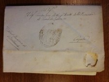 1842 PREFILATELICA VITULAZIO - TERRA DI LAVORO - CASERTA, REGNO DUE SICILIE