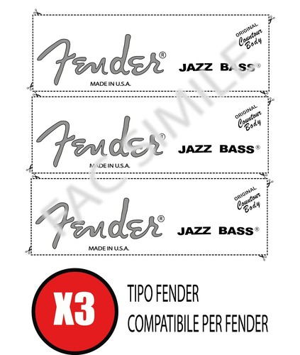 Decal tipo fender - decal,