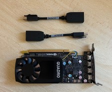 Scheda video Nvidia Quadro P600 2 GB GDDR5 4x mini Display Port 1.4 + adattatore
