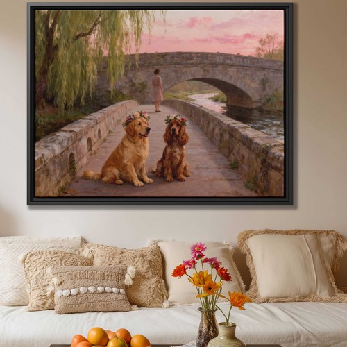 Dog painting golden retriever - dog,