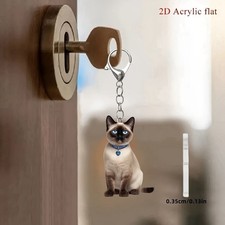 😻 Cute Siamese Cat Keychain