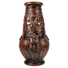 French Espaivet Glass Vase