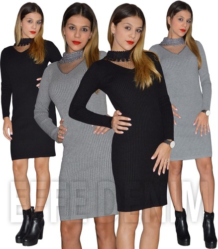 Abito donna pullover collo - donna,