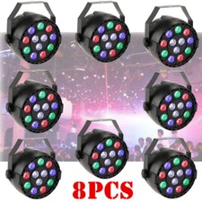 8 pezzi RGBW 12 LED PAR64