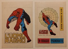 L'UOMO RAGNO n. 120 adesivi ed. CORNO