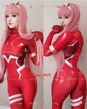 Anime DARLING in the FRANXX ZERO TWO 02 tuta cosplay costume oggetti di scena body