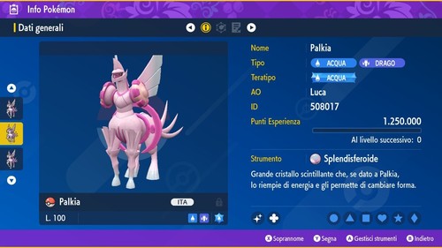 Palkia origin shiny - palkia, 6iv