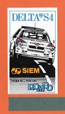 Adesivo Sticker Vintage Auto Tuning Autocollant Aufkleber SIEM LANCIA DELTA S4