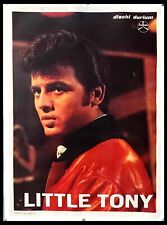 1970ca * Manifesto, Poster Originale "Little Tony - Dischi Durium" Italia (B) TE