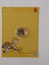 ITALIA 2022 GIAGUARO MONETA 5 EURO PROOF SERIE ANIMALI IN VIA D'ESTINZIONE.