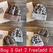 Cappello in maglia stampa