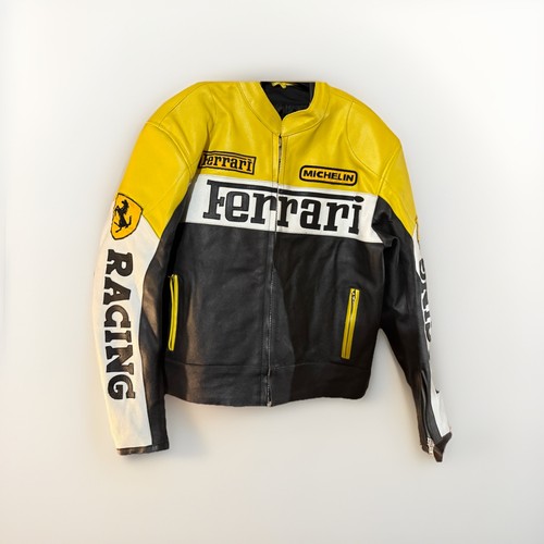 Giacca pelle ferrari racing - pelle,
