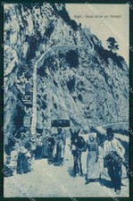 Napoli Capri Salita Anacapri Scala Antica cartolina MX1076