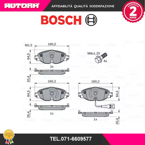 0986494660 kit pastiglie freno - 0986494660,