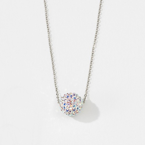 Collana cristallo con sfera - collana,