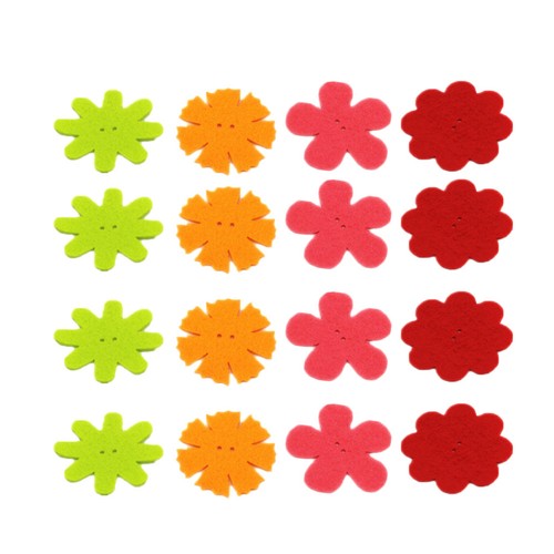 140 pcs fiori stoffa - 140,