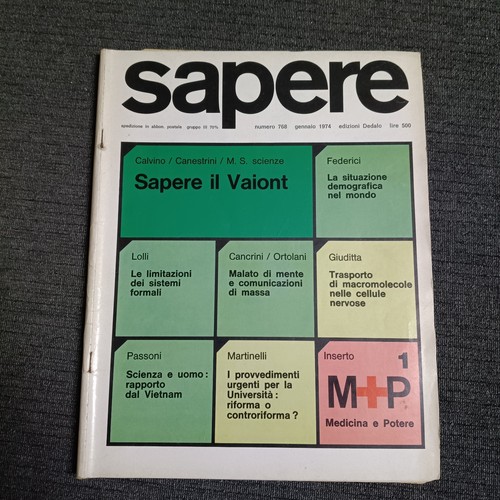 Sapere gennaio 1974 768 - sapere,