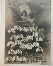 FOTO LICENZIANDI RAGIONERIA E COMMERCIO 1908/09 - REG. IST. TEC. A. BASSI - LODI