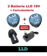 LLD Caricabatteria per Trapano Avvitatore + 2 Batteria 18v LLD