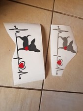 adesivo elettrocardio con cagnolino chiwawa un elemento come in foto