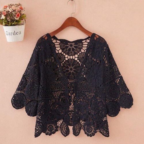 Ragazza donna pizzo cardigan - pizzo,