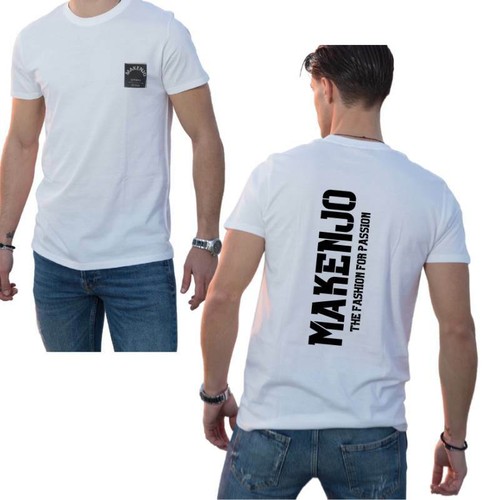 Shirt bianco con - bianco, stampa