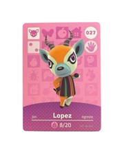 Carta Amiibo Lopez 027 Animal