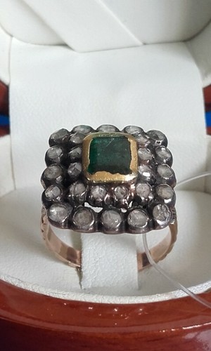Antico anello oro argento - oro, e