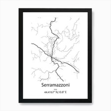 Serramazzoni,Italia Mappa