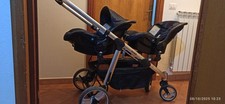 vendo trio passeggino gemellare Brevi ovo twin