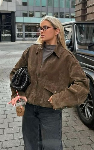 Giacca bomber zara - zara, pelle