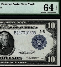 Banconota 10 dollari 1914