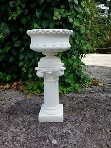 Vaso con colonna cemento - in,