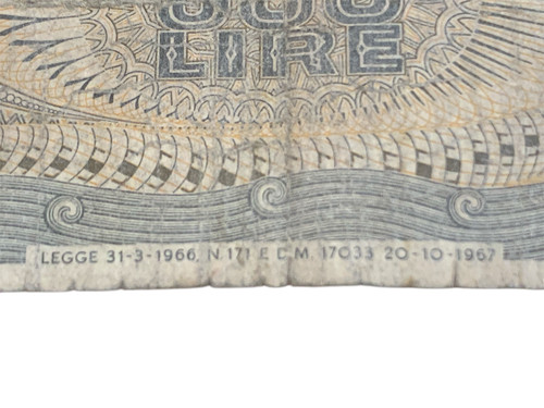 500 lire aretusa 1967 - lire,
