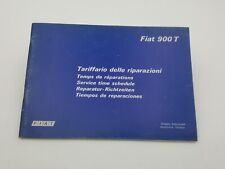 Manuale officina  Fiat 900 T tariffario delle riparazioni assistenza tecnica '76