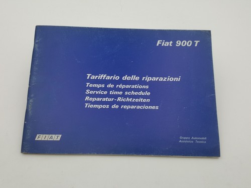 Manuale officina fiat 900 t - officina,