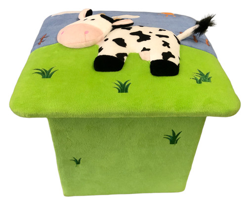 Cesto puff porta giochi - cesto,