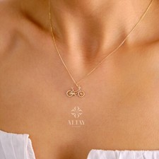 Collana bicicletta oro 14